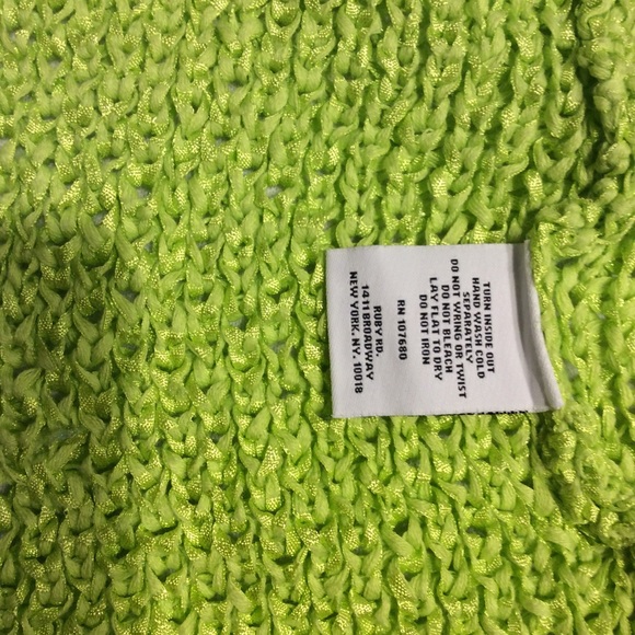 RUBY RD GREEN/BLUE/BLACK PETITE TOP/SWEATER - Picture 8 of 8